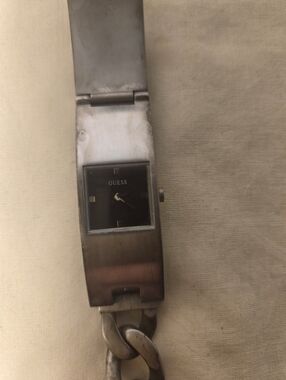 Guess Chain Link Unisex Silver Watch